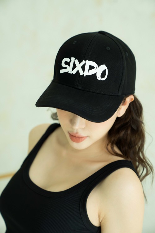 Sixdo Black Hat With White SIXDO (Mũ lưỡi trai)